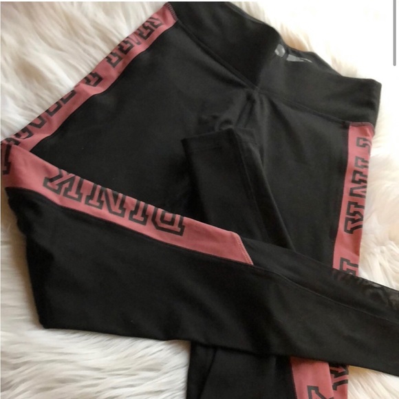NWOT PINK YOGA LEGGINGS - Picture 2 of 8